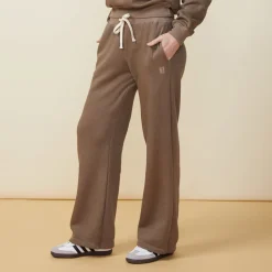 MONROW Teddy Fleece Straight Leg Sweat EARLGREY Shop